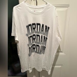 Jordan Stack Short Sleeve Graphic T-Shirt White XXL